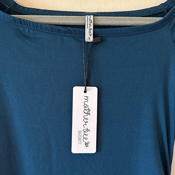 Mother Bee Maternity S dark teal maxi dress NWT - Picture 7 of 9